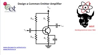 Design a Simple Common Emitter Amplifier [upl. by Nayrb764]