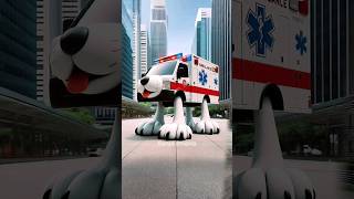 🐶 Evolution of Dog  Ambulance with feet ❤️ Dog Evolution ✅ shorts dog cute puppy [upl. by Mazur]