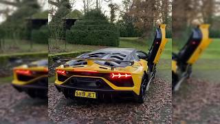 LAMBORGHINI AVENTADOR SVJ  COLD START with BALBONIEXHAUSTS  PURE SOUND 🔊🔊 [upl. by Illyes]