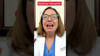 Hemophilia pathophysiology MedSurg  LevelUpRN [upl. by Akinorev]