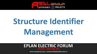 Structure Identifier Management  EPLAN Education [upl. by Nnylaehs176]