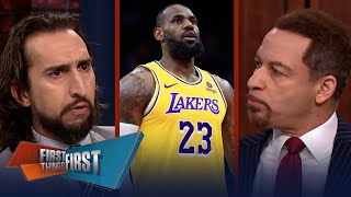 LeBron makes cryptic tweet Should King James and the Lakers split  NBA  FIRST THINGS FIRST [upl. by Airamana]