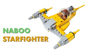 LEGO Star Wars Naboo Starfighter MOC  Building Instructions [upl. by Frech]