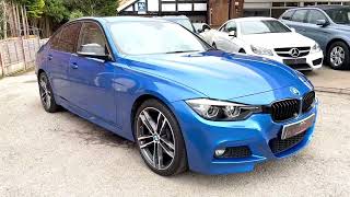 BMW 318d MSport Shadow Edition Auto in Estoril Blue Metallic  For Sale [upl. by Kristofor]