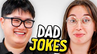 Dad Jokes  Dont laugh Challenge  Alan vs Abby  Raise Your Spirits [upl. by Gnol577]