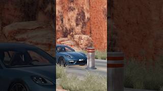 Porsche Bollard Crash Test [upl. by Sayre996]