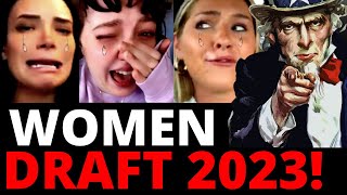 quot MODERN WOMEN REACT TO GETTING DRAFTED TO WAR Feminists Meet EQUALITY quot  The Coffee Pod [upl. by Lonne]