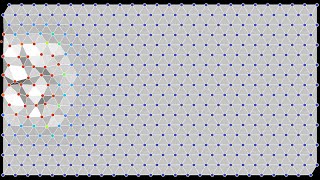 Lattice deformations of a harmonic crystal hit by a fast particle [upl. by Nnek928]