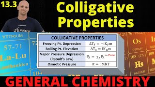 133 Colligative Properties  General Chemistry [upl. by Enomis461]