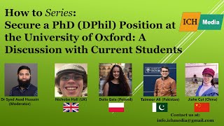 How to secure a PhD DPhil Position at the University of Oxford A Discussion with Current Students [upl. by Noreik]