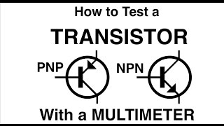 How to test a TRANSISTOR with a multimeter PNP or NPN MF63 [upl. by Lindahl]