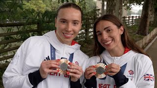 Interview with GB diving medalists Yasmin Harper and Scarlett Mew Jensen 🗼 Paris 2024 Olympics [upl. by Jacquelyn]