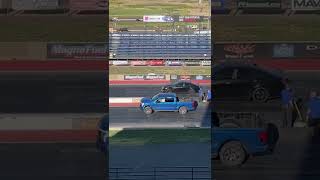 The new F150 Lightning vs Cadillac CTSV Drag Race [upl. by Wimsatt]