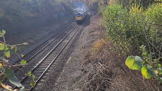 Angle 2  Second view of 37884 as it thrashes up Toadmoor [upl. by Han859]