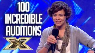 100 AUDITIONS VIEWED BY MILLIONS  The X Factor UK [upl. by Nylssej466]