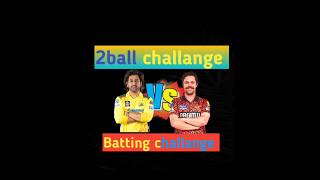 quotMSD VS T HEAD RC24 2BALL CHALLANGE shots cricket youtubeshorts [upl. by Anaylil]