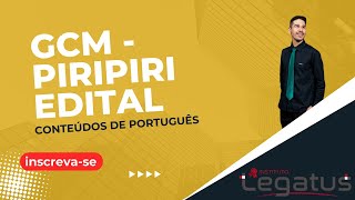 LEGATUS  ANÁLISE DO EDITAL GCM PIRIPIRI 2024 [upl. by Ived]