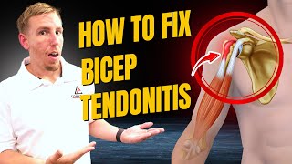 How to Fix Bicep Tendonitis Test and 3 Exercises to Relieve Pain Fast [upl. by Broderic]