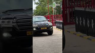 HE Kagame arrives at the Arusha International Conference Centre for the 24th Ordinary EAC Summit [upl. by Ahsirak]