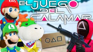 ¡Mario en Juego del Calamar  CMB en Español [upl. by Nairbo]