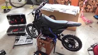 Actionbikes Motors  Kinder Mini Elektro Crossbike Gepard 500 Watt 36V  Teil 12 Aufbaufazit [upl. by Atinwahs]