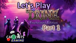 Lets Play Trine Enchanted Edition CoOp Part 1  Trine Too Hard [upl. by Arrak525]