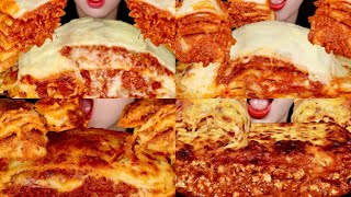 ASMR CHEESE LASAGNA COMPILATION 치즈 라자냐 모음집 MUKBANG [upl. by Onimod335]