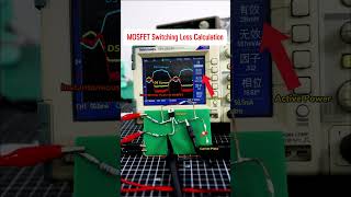 MOSFET Switching loss Calculation electronic oscilloscope voltage current powerloss mosfet [upl. by Clance]