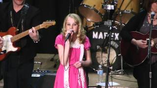 12 year old Paige Rombough Singing Daddys Hands by Holly Dunn [upl. by Yecnahc]