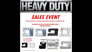 Heavy Duty Sales Event with Kens Sewing Center on Muscle Shoals AL [upl. by Hofmann334]