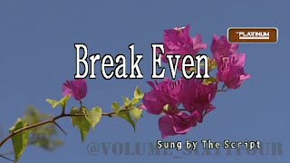 The Script  Breakeven KaraokeLyricsInstrumental [upl. by Amorete357]