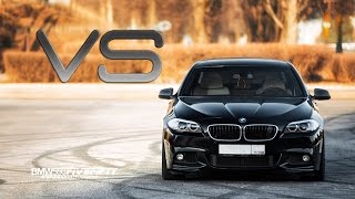 BMW F10 530d ST3 DieselBoost 430hp vs BMW F10 550xi ST1 500hp [upl. by Aizek579]