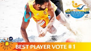 Vote for your favourite player  Beach Handball EURO 2017 [upl. by Ahseryt693]