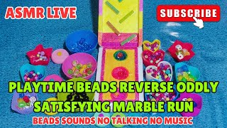 ASMR LIVE🔴🌈 PLAYTIME BEADS REVERSE ODDLY SATISFYING MARBLE RUN playtime asmr satisfying [upl. by Eidob]