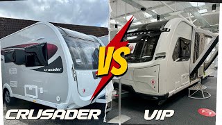 Coachman VIP 575 V’s Elddis Crusader Mistral Island Bed Single Axle [upl. by Gladi]