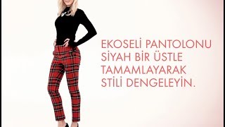 Nasıl Giyilir 1 Ekose Pantolon 2 Stil [upl. by Mirabelle]