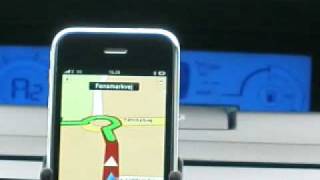 TEST drive  TomTom Navigon Sygic iGO  iPhone 3GS [upl. by Annaoy]