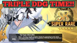 TRIPLE DDG TIME Tai Yuan Retrofit Review  Azur Lane [upl. by Bijan111]