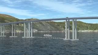 Statens vegvesen  Coastal Highway Route E39 crossing the Sognefjord Animation [upl. by Walcott412]