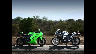 Kawasaki Ninja 250R vs Honda CBR 250  Motorcycle Review amp Comparison [upl. by Nlyak]