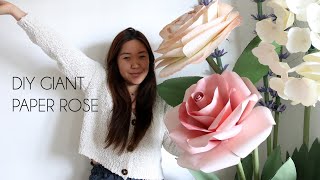 DIY Giant Paper Rose for Backdrops [upl. by Maeve4]