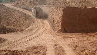 Tata tipper dumper mines working in India Rajasthan [upl. by Fernandes]