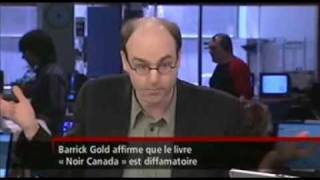 Entrevue dAlain Deneault sur la mise en demeure reçue de Barrick Gold pour le livre Noir Canada [upl. by Iznik]