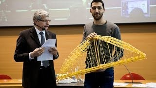 Spaghetti Bridge Competition 2014  Bridge 08 Ponte piu bello [upl. by Idnym793]