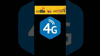 4G VOLTE vs 4G LTE difference shorts [upl. by Einahpit]