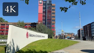 4K UHD  🎓 De Montfort University Leicester 🇬🇧  Walking Virtual Tour 🚶🏻‍♂️ 2021 [upl. by Otrebor]