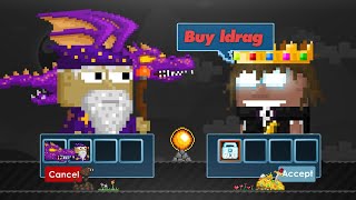 LEGENDARY WIZARD YAPTIM legendary dragon alıyoruz Growtopia Türkçe [upl. by Yren]