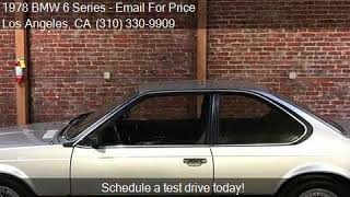 1978 BMW 6 Series 635CSi Euro for sale in Los Angeles CA 90 [upl. by Philina]