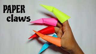 PAPER CLAWS  How to make a paper claws origami [upl. by Annij]