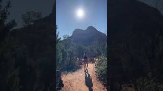 hiking in Sedona AZ hiking hikelife redrocks sedona arizona sunset travel hike shorts [upl. by Darn]